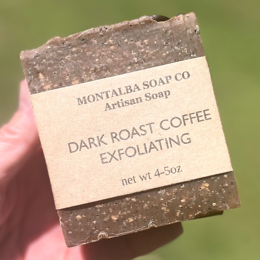 Handcrafted Soap - Artisan - Dark Roast Coffee Exfoliating Bar - Picture 5 of 5
